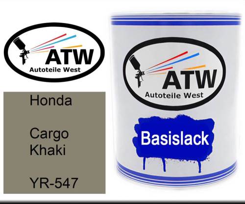 Honda, Cargo Khaki, YR-547: 1L Lackdose, von ATW Autoteile West.